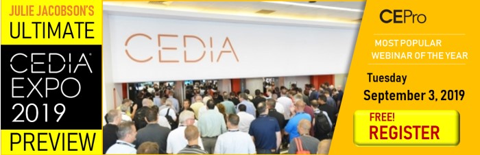 Julie Jacobson CEDIA Expo 2019 Preview