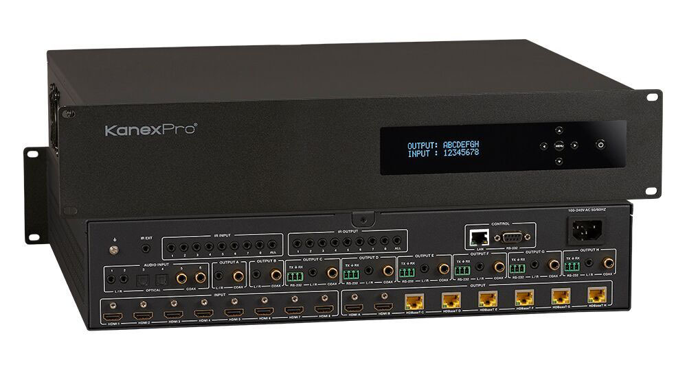 KanexPro Matrix Switcher Transmits 4K at 60Hz, Supports Dolby Vision