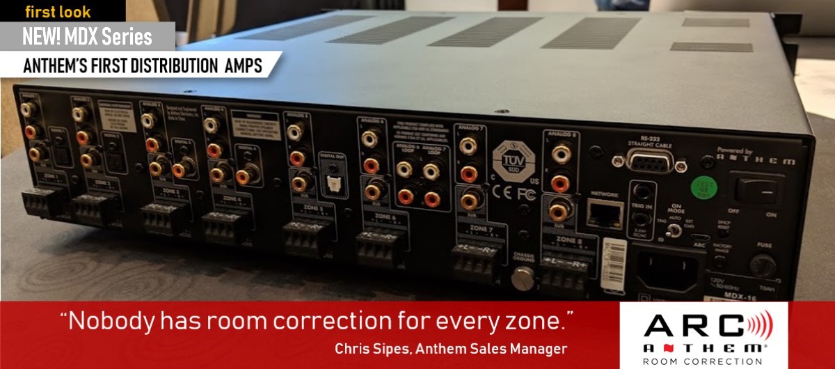 Anthem’s First Multizone Amps: MDX Series with ARC Room Correction for Each Zone