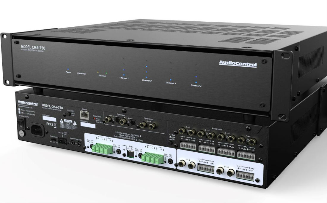 AudioControl Introduces 70-Volt Amplifiers With DSP and Calibration Tool