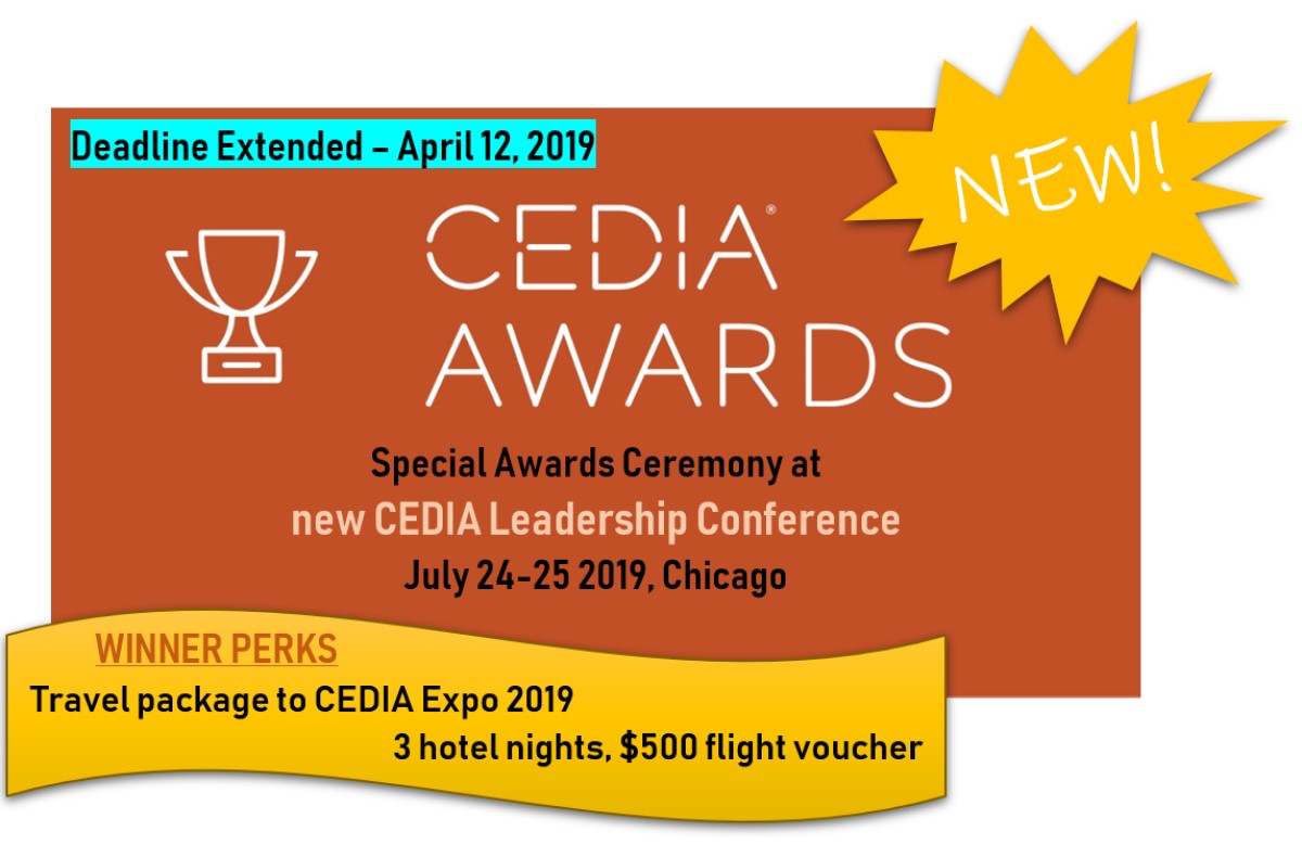 New CEDIA Awards Celebration & Leadership Conference Launches CE Pro