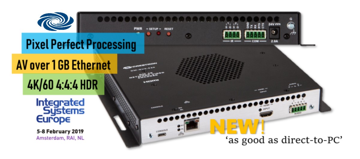 Crestron ‘Perfects’ 1GB AV-over-IP, Bows First DM NVX for Residential