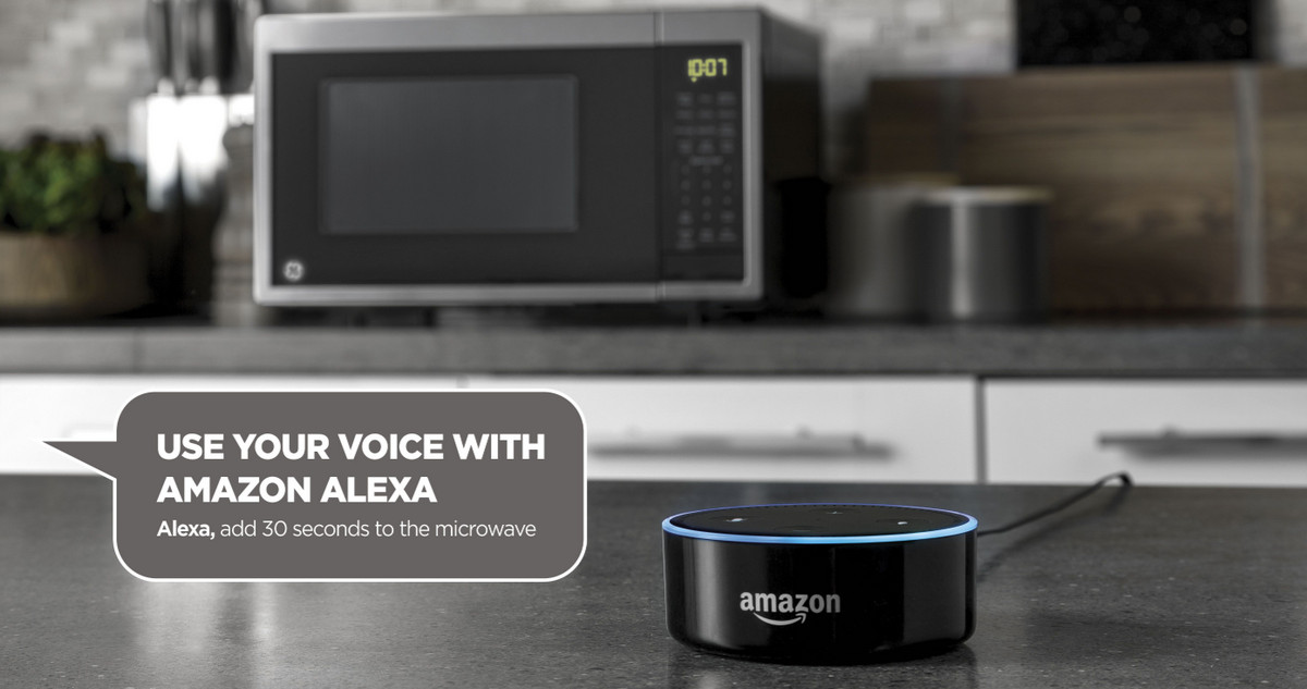 $155 DEAL - GE’s New Smart Microwave with Scan-to-Cook, Alexa Voice Control