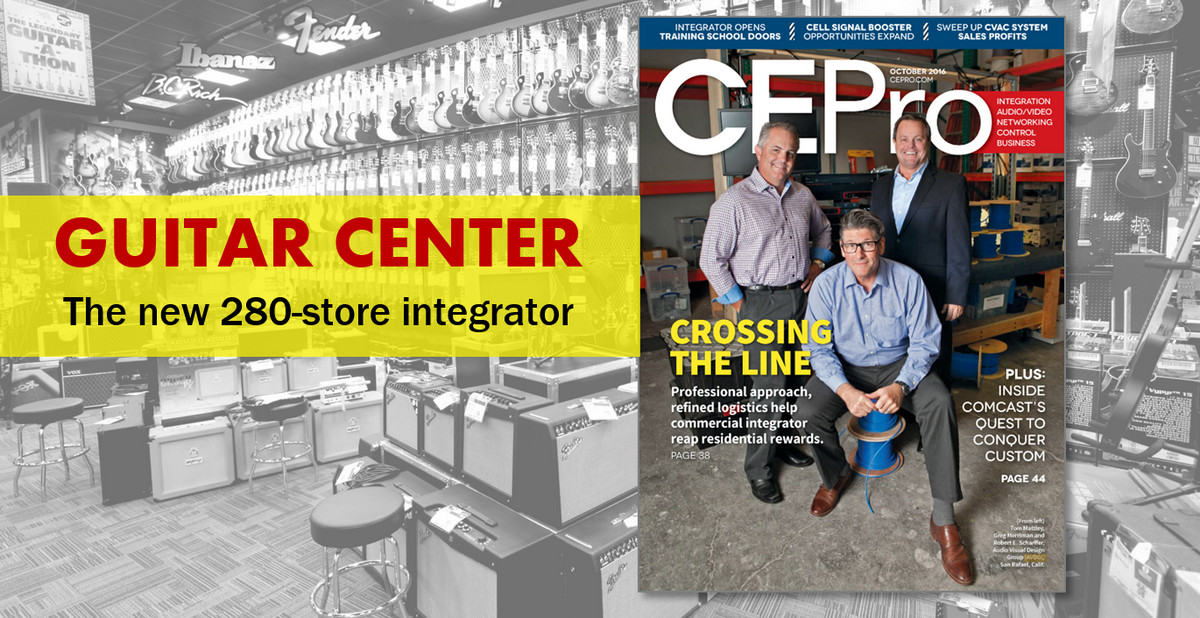 The Next Big Crestron Dealer is ... Guitar Center via AVDG Acquisition
