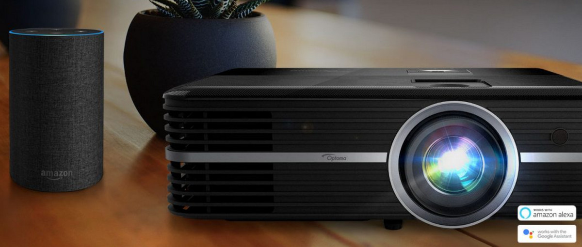 Optoma Claims first Projector Compatible with Google Assistant, Amazon Alexa