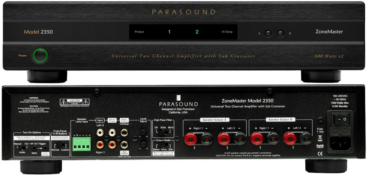 Parasound ZoneMaster 2350 Class D Amp Blends Best of Digital and Analog Audio