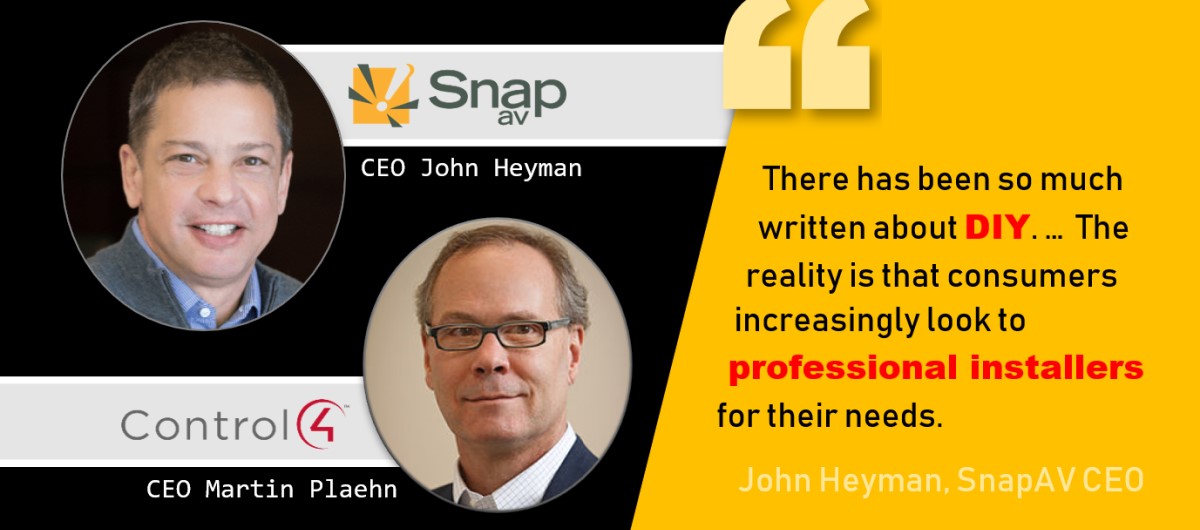 Control4, SnapAV CEO Interviews: Analyzing the Home Automation Merger