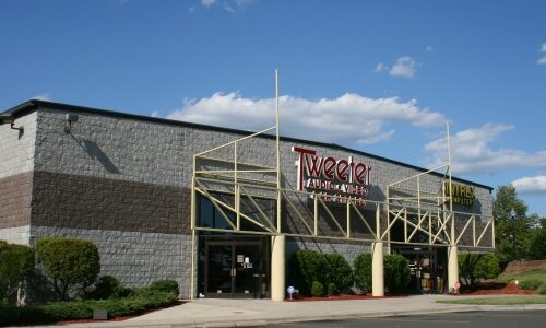 Front of Tweeter store Durham, North Carolina.