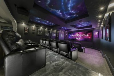 Winning Home Theater Features Star Ceiling Made with 7 Miles of Fiber