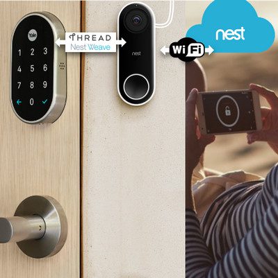 nest door lock and doorbell