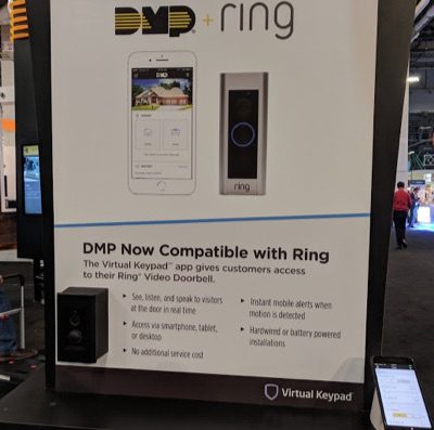 DMP Security System Integrates with Ring Video Doorbells