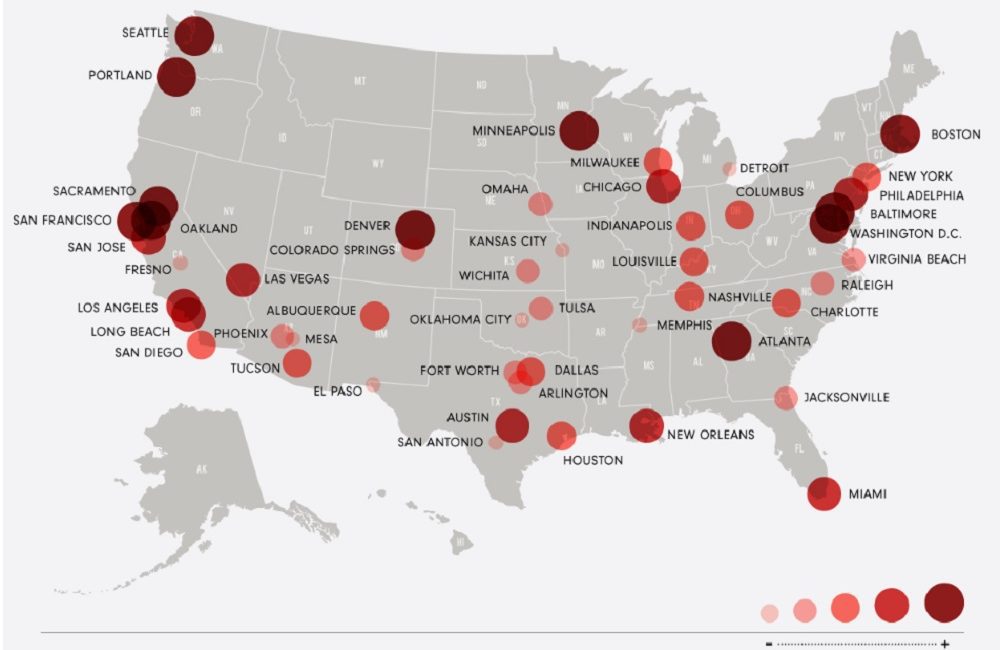Top 50 Cities for Amazon Package Theft