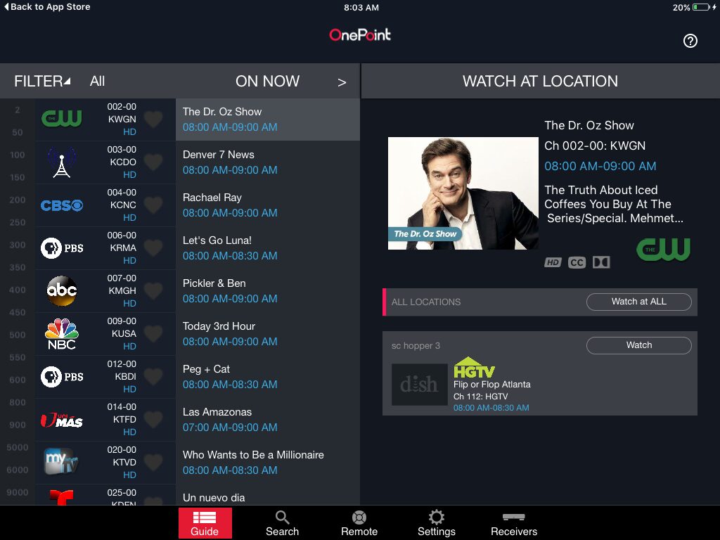 Control Dozens of Video Receivers with One App – DISH OnePoint