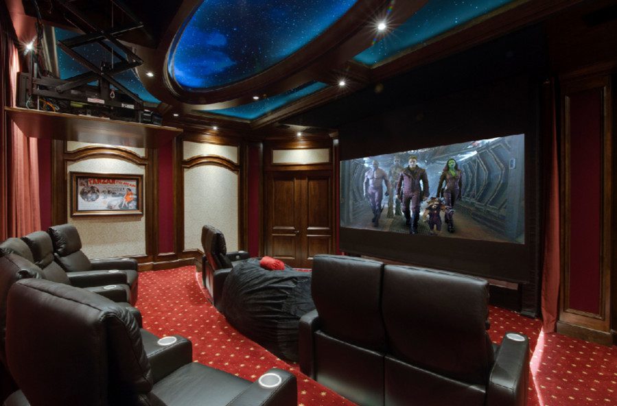 Home Theater Turns into Golf Simulator with Press of an Elan Button, slide 1