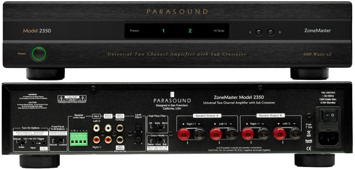 Parasound ZoneMaster 2350 Class D Amp Blends Best of Digital and Analog Audio