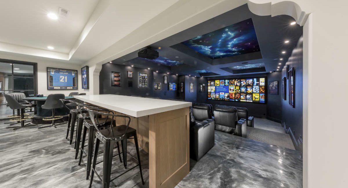 Winning Home Theater Features Star Ceiling Made with 7 Miles of Fiber