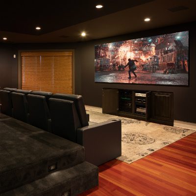 New Jersey Integrator Turns Boring Basement Into Beautiful Home Cinema