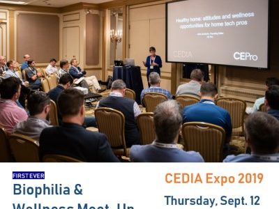 First Ever Biophilia & Wellness Meet-Up Slated for CEDIA Expo 2019