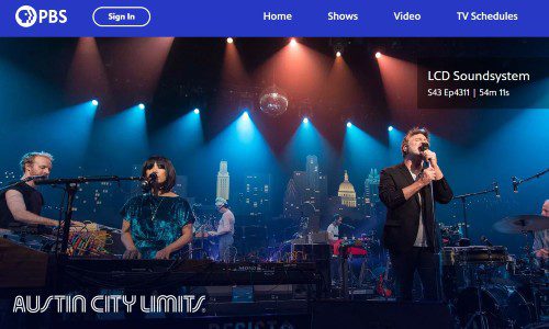 music streaming Austin City Limits