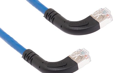 L-Com Category 5e angled Ethernet cables