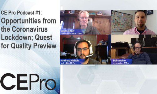 CE Pro Podcast coronavirus