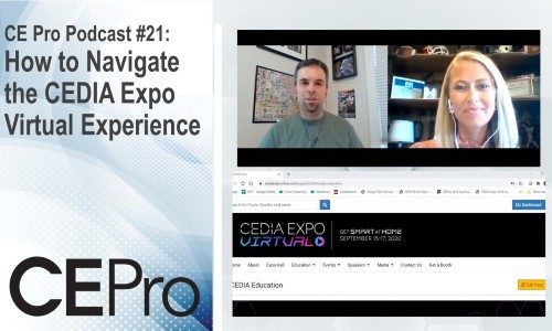 CE Pro Podcast 21 Navigating CEDIA Expo Virtual Experience