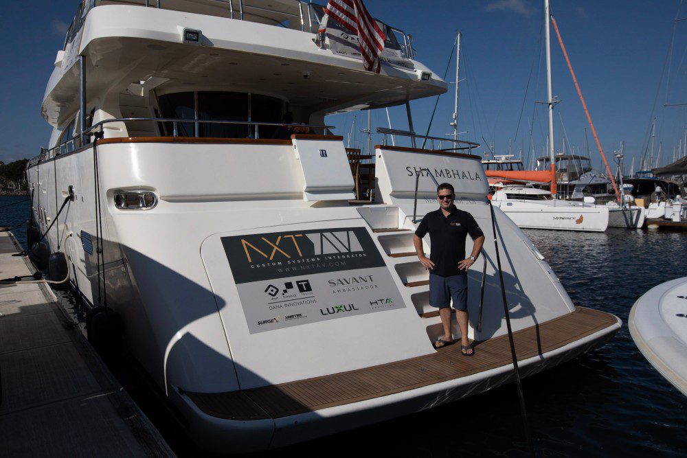 NXT AV smart yacht Savant Sonance Luxul HTA SurgeX