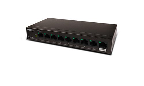 Luxul SW-100-04P and SW-100-08P switches