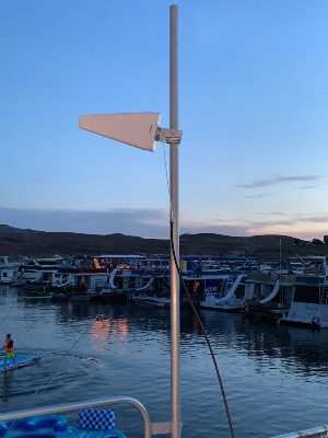 SureCall cell signal booster Lake Powell WFH Yagi antenna