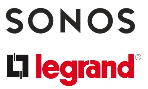 Sonos Legrand logos