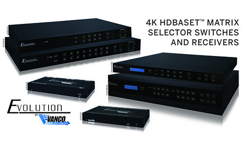 Vanco Evolution series switches and 4k receivers
