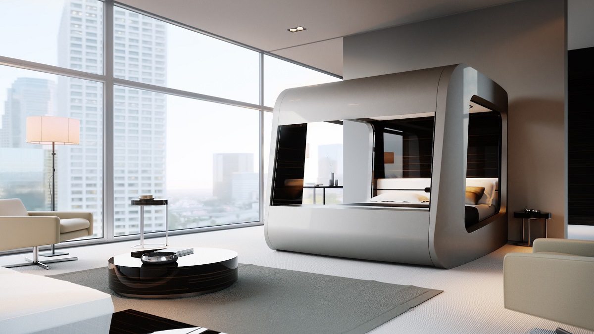 HiBed is a $40,000 Smart Bed with a Built-In Deluxe Home Theater, slide 4