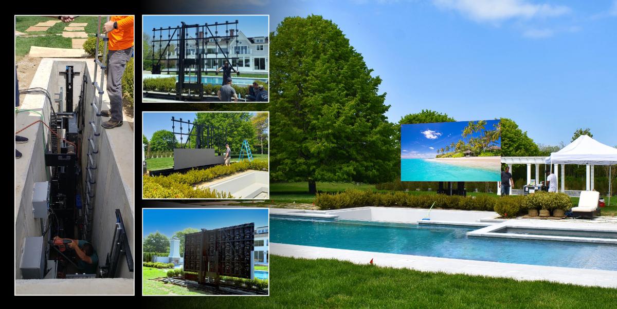 Hamptons Estate Adds Poolside AV Paradise Complete with 8-Foot Tall LED Video Wall, slide 2