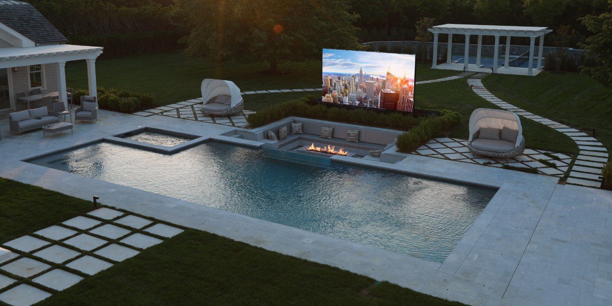 Hamptons Estate Adds Poolside AV Paradise Complete with 8-Foot Tall LED Video Wall, slide 5