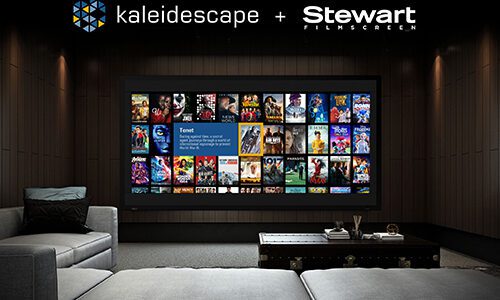 Kaleidescape Stewart Filmscreen partnership