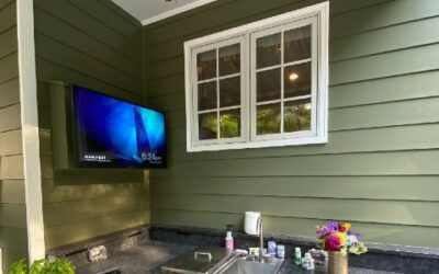 Collegiate Basketball Family Upgrades Backyard to Include Outdoor TV