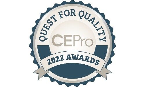 CE Pro Quest for Quality Awards 2022 for pro AV distributors and manufacturers