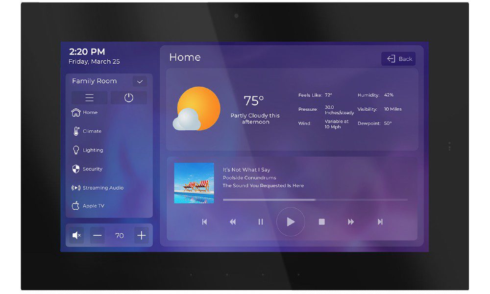 RTI Integration Designer 11 GUI touchpanel