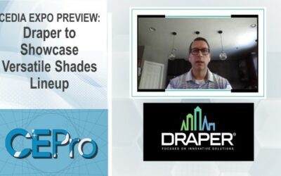 CEDIA Expo: Draper to Showcase Versatile Motorized Shades Lineup