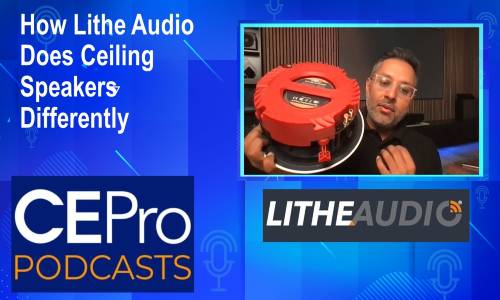 CE Pro Podcast Lithe Audio ceiling speaker