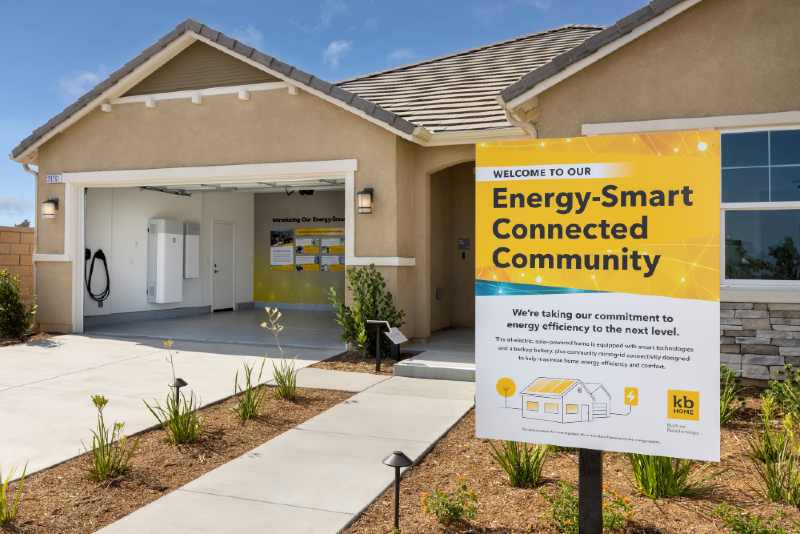 KB Home microgrid communities Schneider Electric solar battery