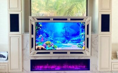 Unique, Pop-Up TV Mount Installation Yields Cozy “Mini” Home Theater