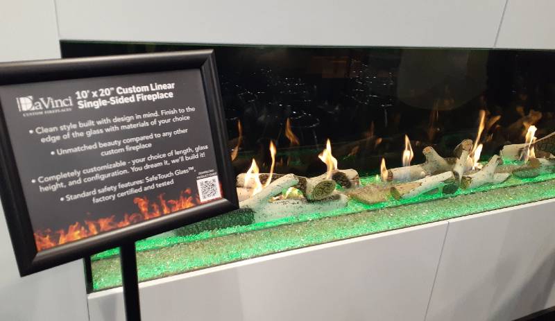 Fire Garden DaVinci Custom Fireplaces IBS KBIS 2023