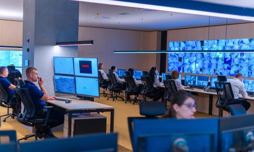 Inside security monitoring station, subject of consumer study report