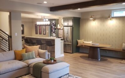 Gramophone Revitalizes Basement as a Sports-Themed Entertainment Room