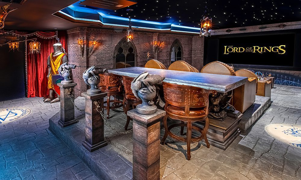 Lord of the Rings themed home theater