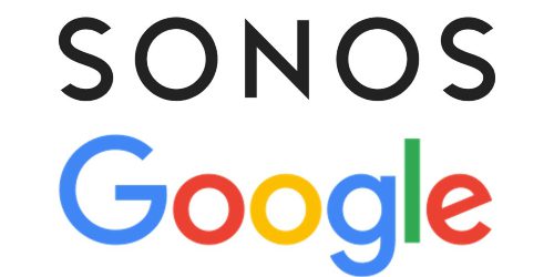 Sonos Google logos symbolizing conflict in patent infringement lawsuit.