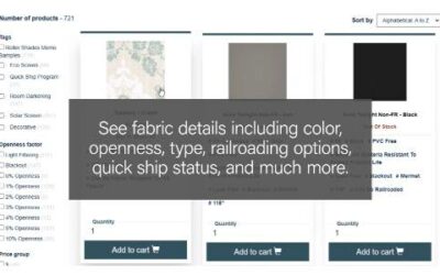 Legrand Shading Systems Enhances Robust Fabric Sampling Portal