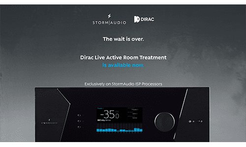 Dirac Live Active Room Treatment StormAudio