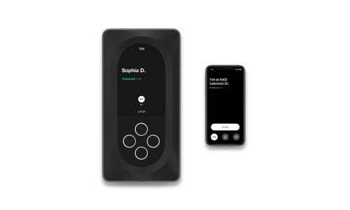 Latch intercom product, a representation of the company regarding news of workforce layoffs.